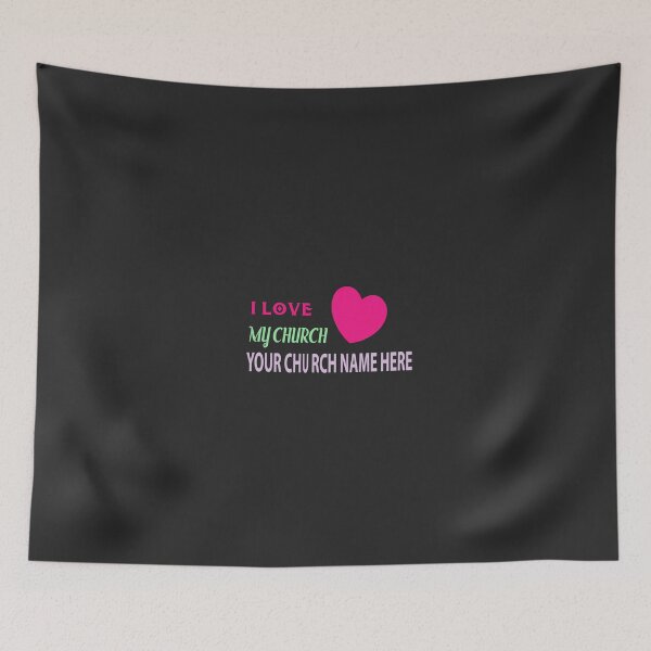 Item preview, I Love My Church Your Church Name Here designed and sold by Usatazon on.