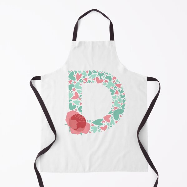 Item preview, Monograma de la letra D con corazones y flores designed and sold by boozkova-vorona.