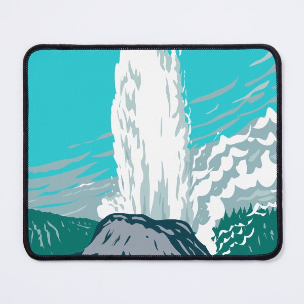 Item preview, Yellowstone National Park Castle Geyser Vintage designed and sold by KrisSidDesigns.