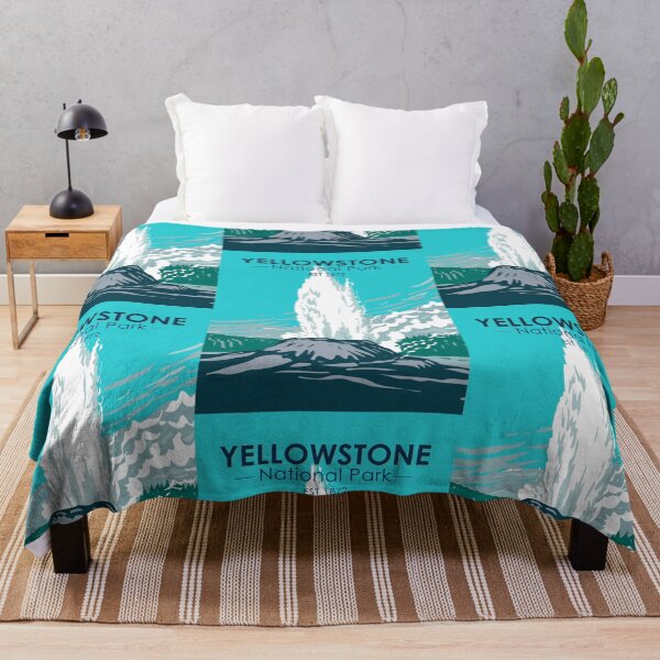 Item preview, Yellowstone National Park Castle Geyser Vintage designed and sold by KrisSidDesigns.