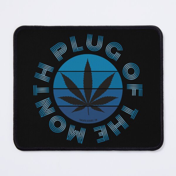 Item preview, Retro Vintage Sunset Blue Pot leaf-Plug of the month designed and sold by YomeHayin.