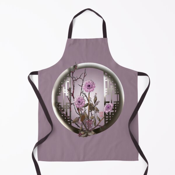 Item preview, Pretty pink watercolor ikebana chrysanthemums designed and sold by CuisineCat.