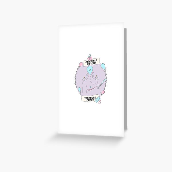 I'm so Glad You Got That off Your Chest Boob Pun Greeting Card