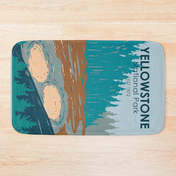 Item preview, Yellowstone National Park Mud Volcano Vintage designed and sold by KrisSidDesigns.