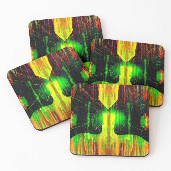 Item preview, Kiss Me Hold Me SCIFI Abstract Expressionist Wall Art designed and sold by EdwardMonet.