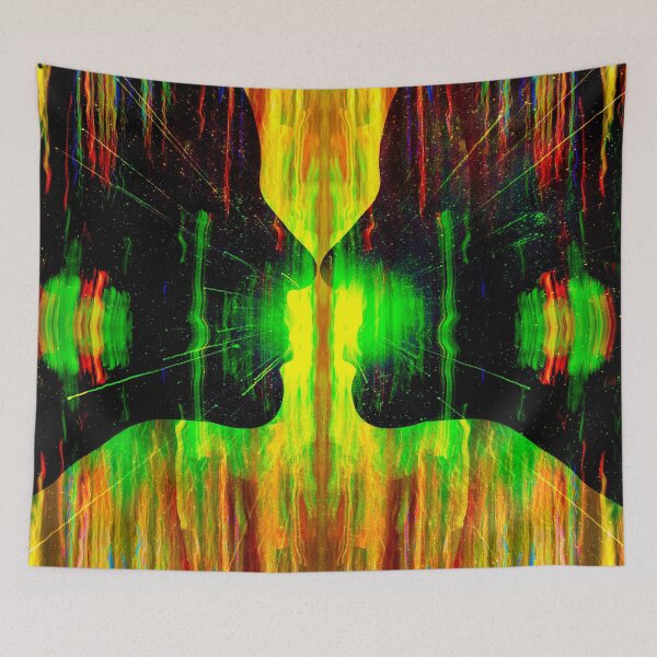 Item preview, Kiss Me Hold Me SCIFI Abstract Expressionist Wall Art designed and sold by EdwardMonet.