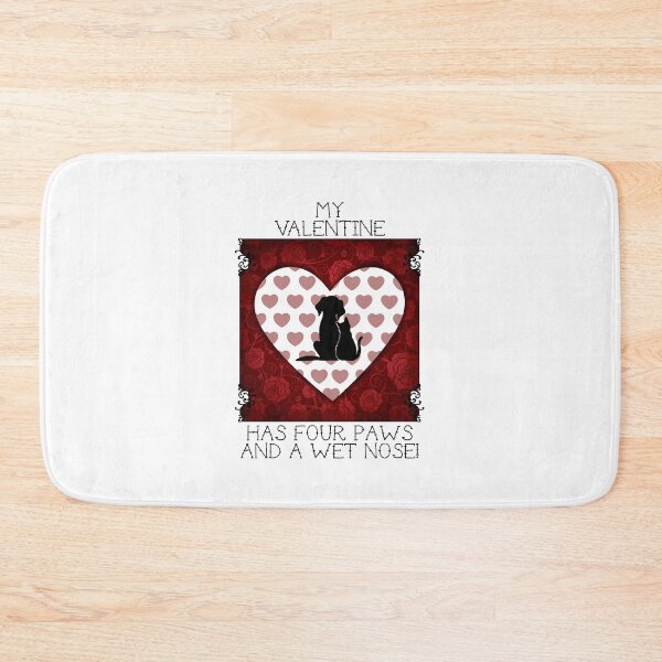 Item preview, My Valentine Has Four Paws…! (on Red) designed and sold by PawsitiveMum.