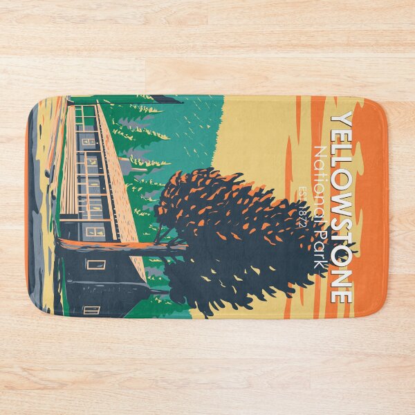 Item preview, Yellowstone National Park Roosevelt Lodge Cabins Vintage designed and sold by KrisSidDesigns.
