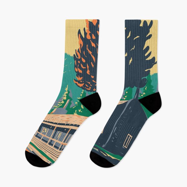 Item preview, Yellowstone National Park Roosevelt Lodge Cabins Vintage designed and sold by KrisSidDesigns.