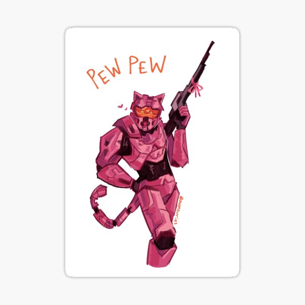 donut pew pew Sticker