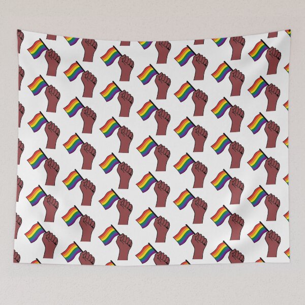Artikelvorschau, Handmuster der LGBTQ-Flagge entworfen und verkauft von BThingies.