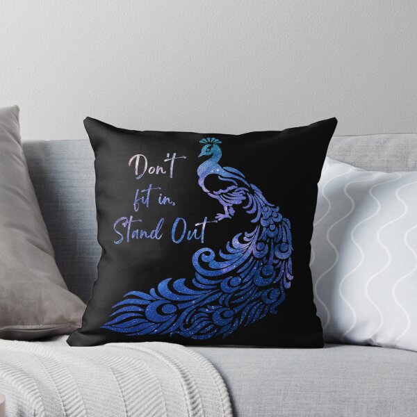 Item preview, Dont fit in, stand out - cosmic peacock double exposure art designed and sold by StarlightTales.