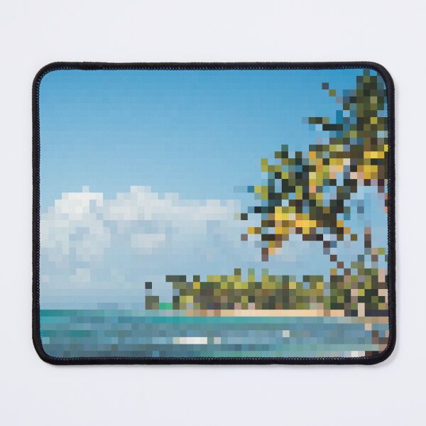 Item preview, Pixelated Tropical Beach designed and sold by fotollissimo.