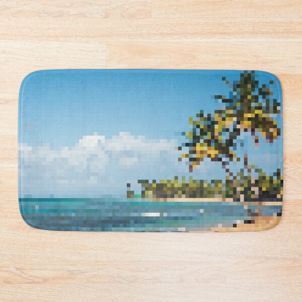 Item preview, Pixelated Tropical Beach designed and sold by fotollissimo.