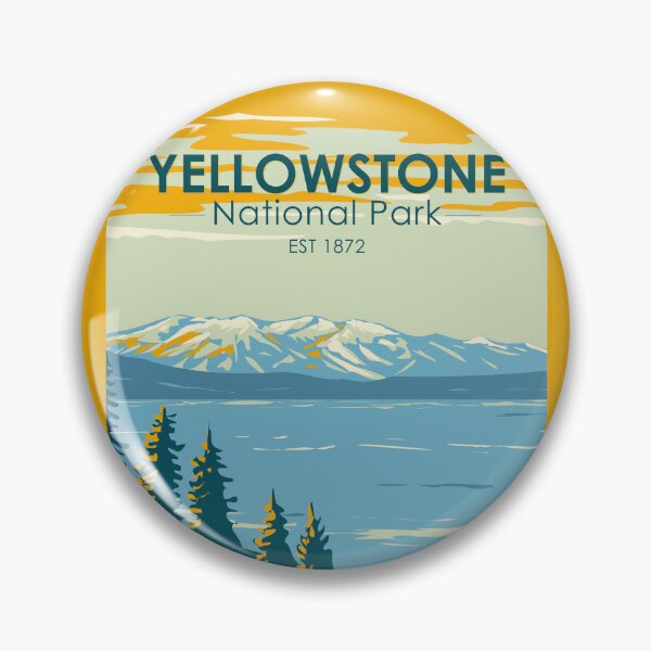 Artikelvorschau, Yellowstone Nationalpark Yellowstone Lake Vintage entworfen und verkauft von KrisSidDesigns.