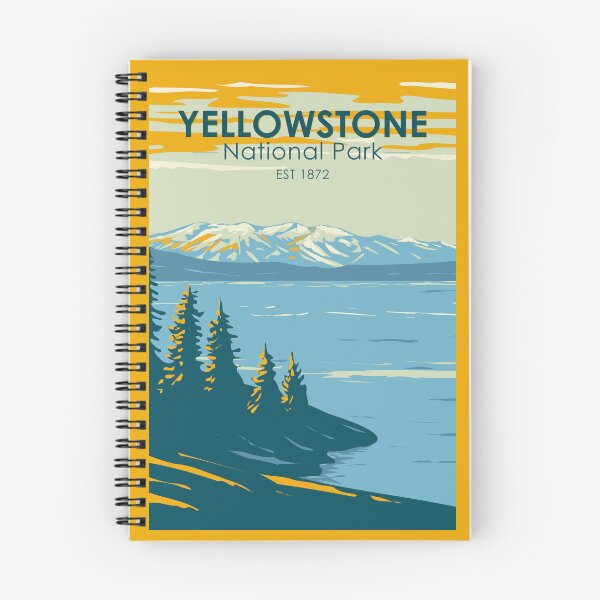 Artikelvorschau, Yellowstone Nationalpark Yellowstone Lake Vintage entworfen und verkauft von KrisSidDesigns.