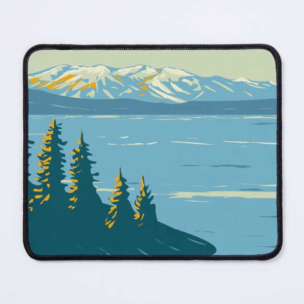 Item preview, Yellowstone National Park Yellowstone Lake Vintage designed and sold by KrisSidDesigns.