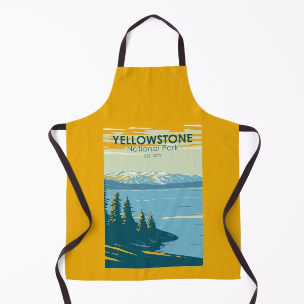 Item preview, Yellowstone National Park Yellowstone Lake Vintage designed and sold by KrisSidDesigns.