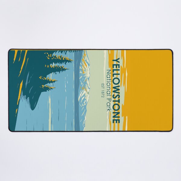 Item preview, Yellowstone National Park Yellowstone Lake Vintage designed and sold by KrisSidDesigns.