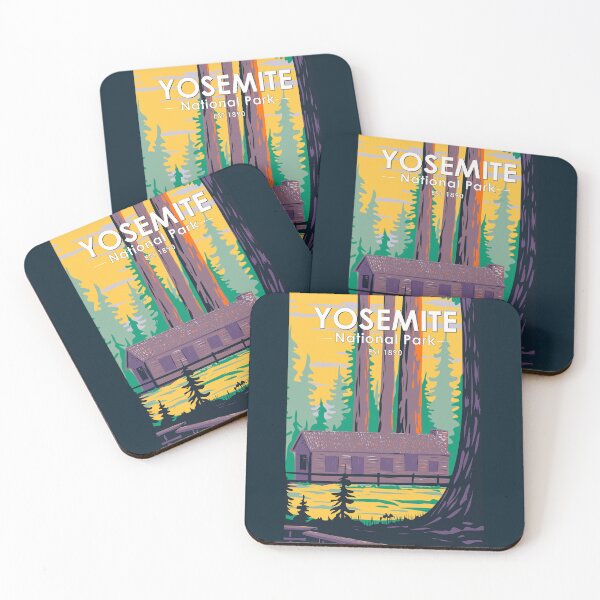 Item preview, Yosemite National Park Mariposa Grove Cabin California Vintage designed and sold by KrisSidDesigns.
