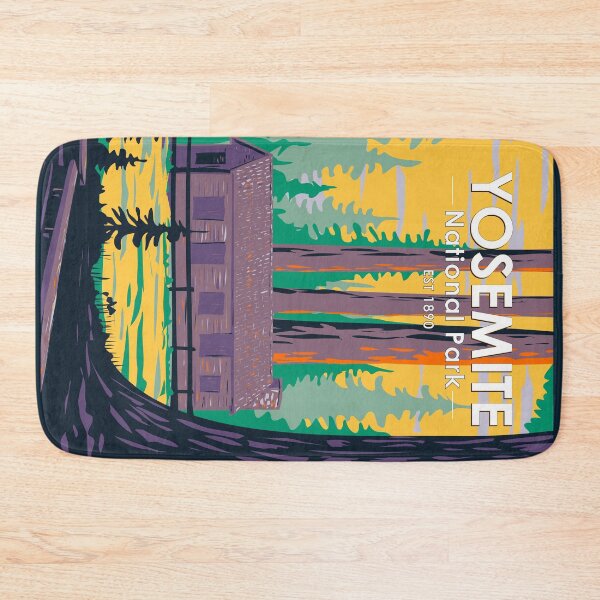 Item preview, Yosemite National Park Mariposa Grove Cabin California Vintage designed and sold by KrisSidDesigns.