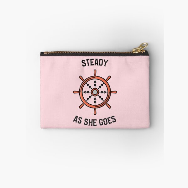 Item preview, Steady as She Goes - Maritime Motivational Quote on Rose Pink designed and sold by IceCreamMuseum.