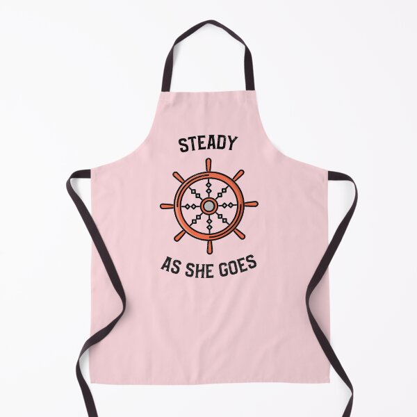Item preview, Steady as She Goes - Maritime Motivational Quote on Rose Pink designed and sold by IceCreamMuseum.