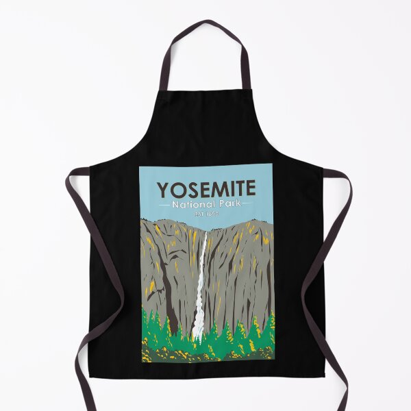 Item preview, Yosemite National Park Ribbon Falls California Vintage designed and sold by KrisSidDesigns.
