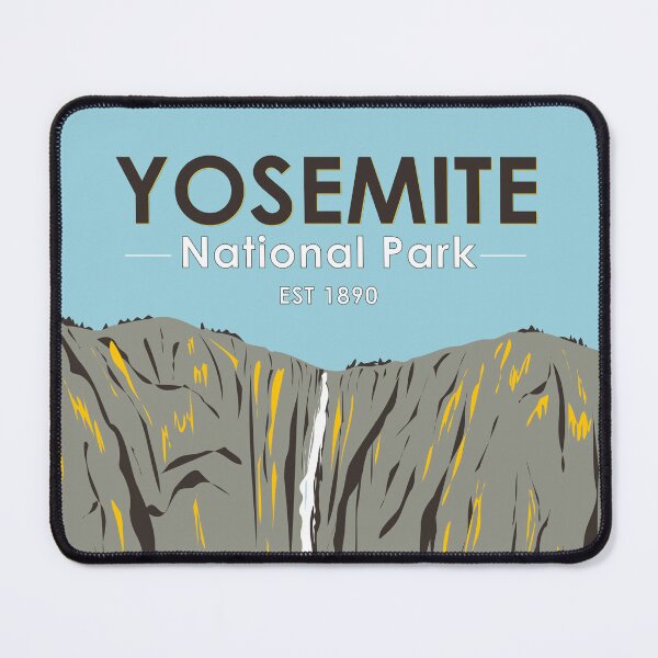 Item preview, Yosemite National Park Ribbon Falls California Vintage designed and sold by KrisSidDesigns.