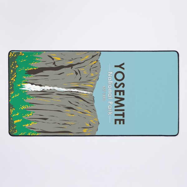 Item preview, Yosemite National Park Ribbon Falls California Vintage designed and sold by KrisSidDesigns.