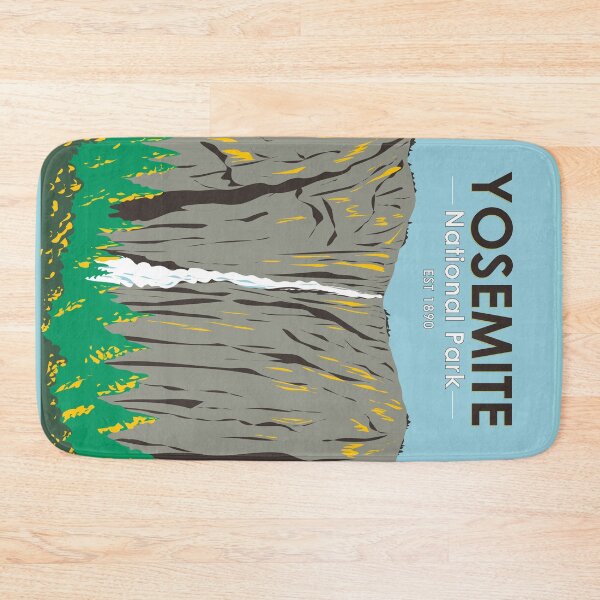 Item preview, Yosemite National Park Ribbon Falls California Vintage designed and sold by KrisSidDesigns.