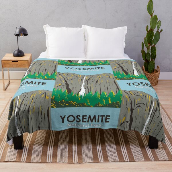 Item preview, Yosemite National Park Ribbon Falls California Vintage designed and sold by KrisSidDesigns.