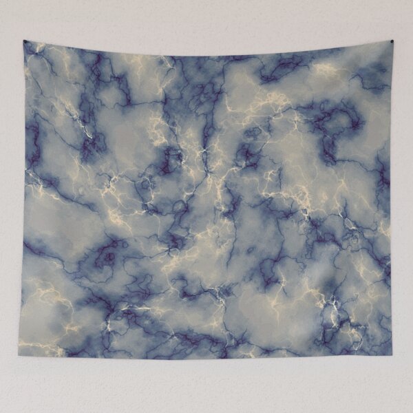 Item preview, Abstract marble blue,white pattern designed and sold by cutecrazytshirt.