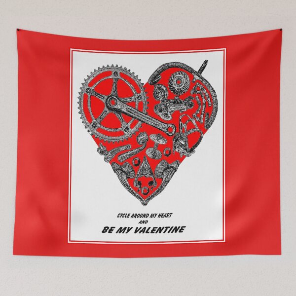 Item preview, VALENTINE; Bicycle Parts Heart Print designed and sold by posterbobs.