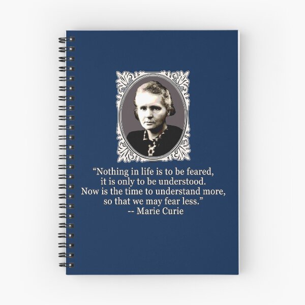 Item preview, Madame Curie Quote on Fear designed and sold by Greenbaby.