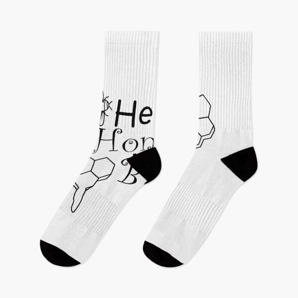 Item preview, Hello Honey Bun - Black Text with Bees and Honey Comb designed and sold by MountMercantile.