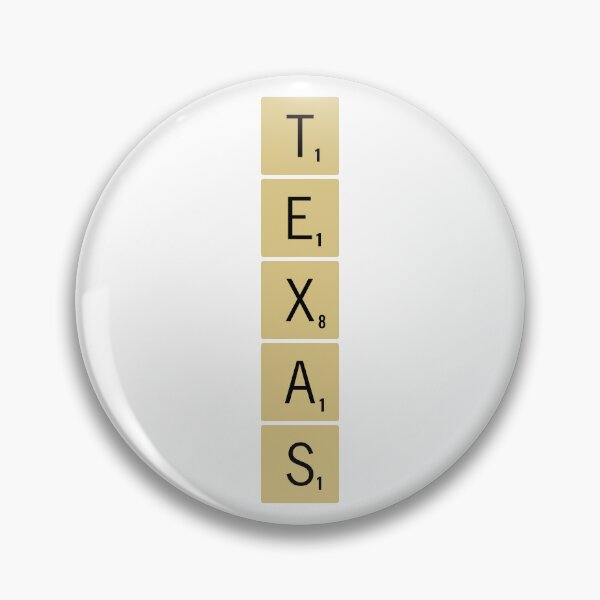 Item preview, Texas Scrabble Tiles Vertical Sticker designed and sold by SowCow.