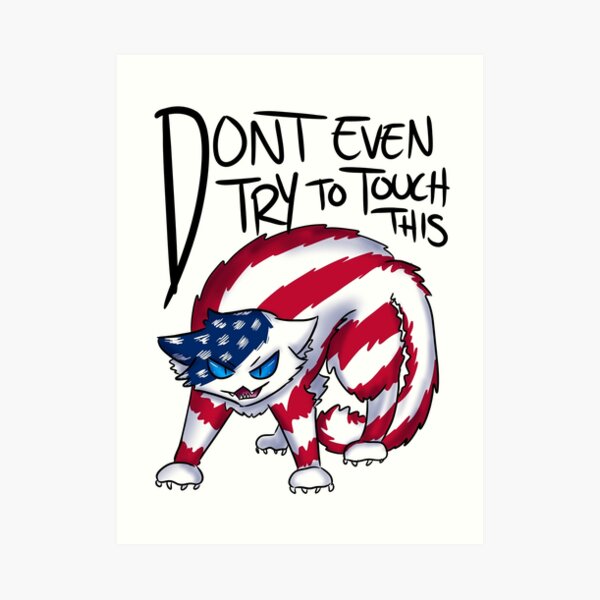 Don't even try to touch this- USA Art Print