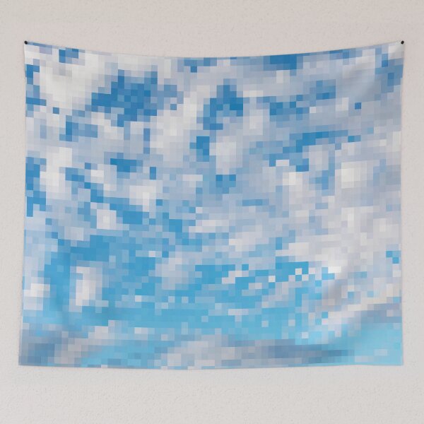 Item preview, Pixelated Cloudy Blue Sky designed and sold by fotollissimo.