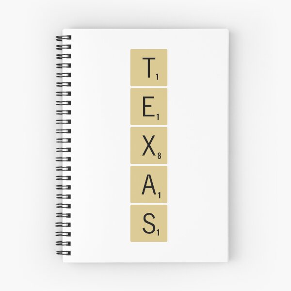 Item preview, Texas Scrabble Tiles Vertical Sticker designed and sold by SowCow.