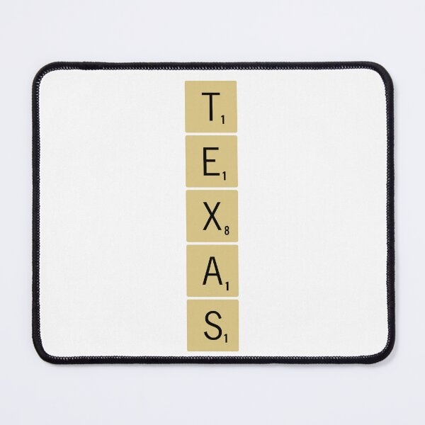 Item preview, Texas Scrabble Tiles Vertical Sticker designed and sold by SowCow.