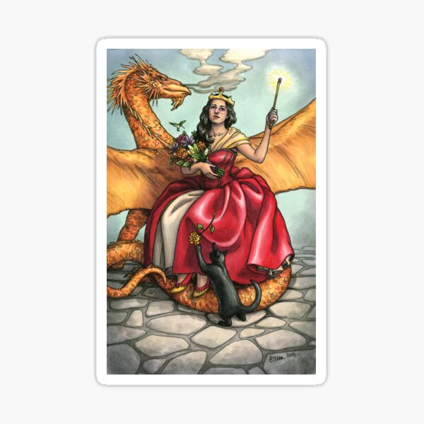 Everyday Witch Tarot - Queen of Wands Sticker