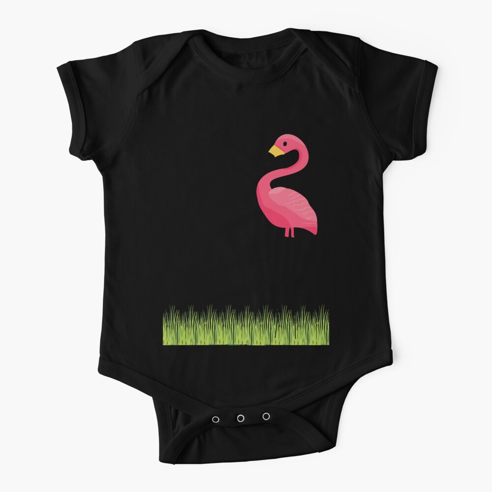 Rosa Flamingo Babystrampler