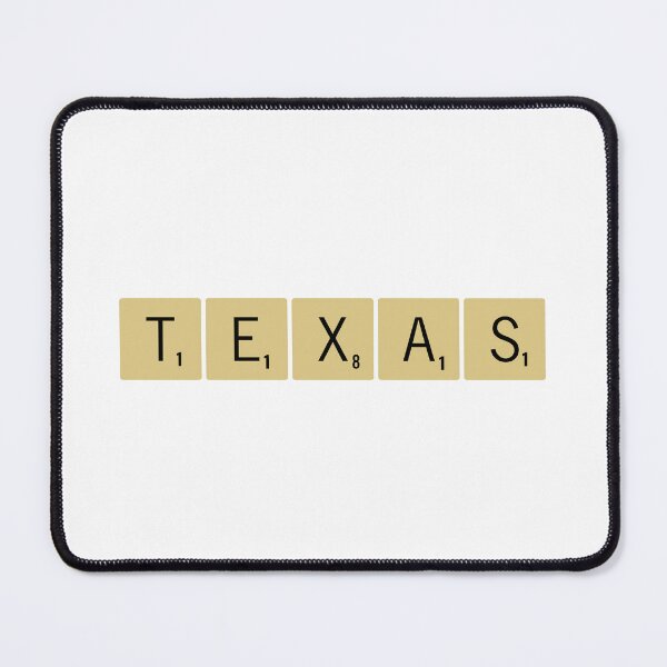Item preview, Texas Scrabble Tiles Horizontal Sticker designed and sold by SowCow.