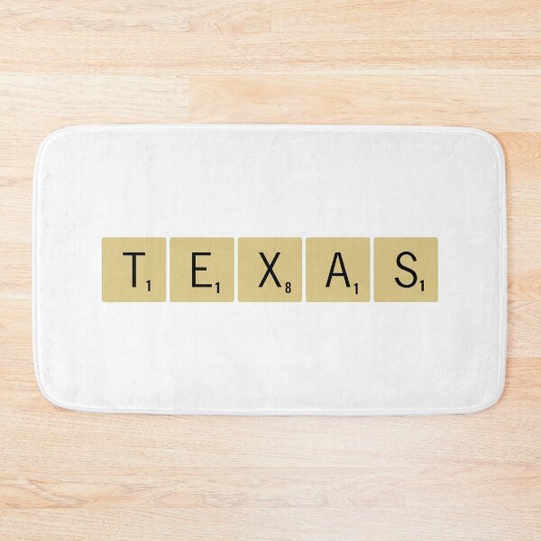 Item preview, Texas Scrabble Tiles Horizontal Sticker designed and sold by SowCow.
