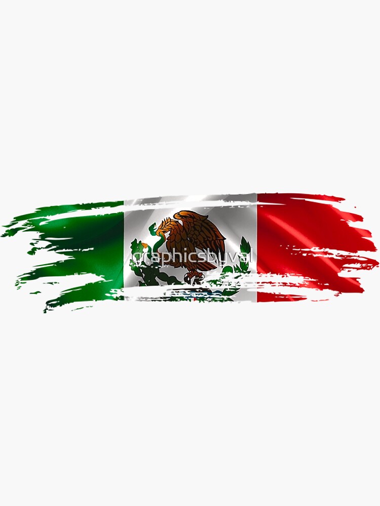 Mexico Mexican Flag Sticker for Sale by nekhebit