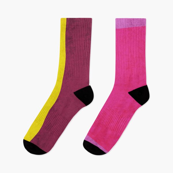 Item preview, Yellow Hot Pink Abstract Shapes designed and sold by Irena Orlov.
