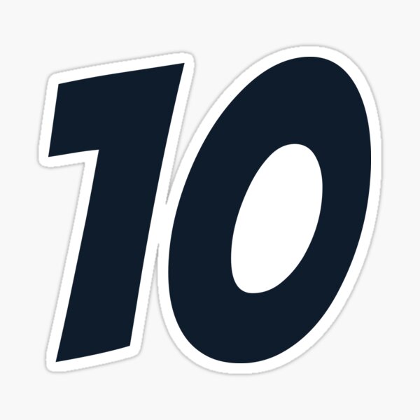 "Pierre Gasly 10 Driver Number" Sticker by GreazyL Redbubble