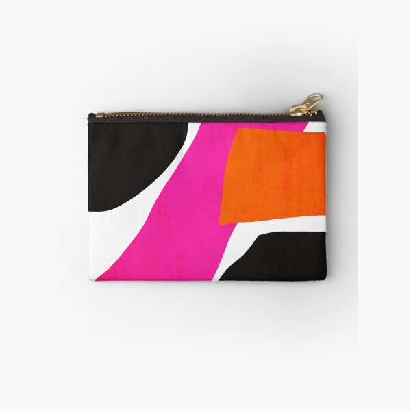 Item preview, Orange Hot Pink Black Abstract Shapes, Irena Orlov designed and sold by Irena Orlov.