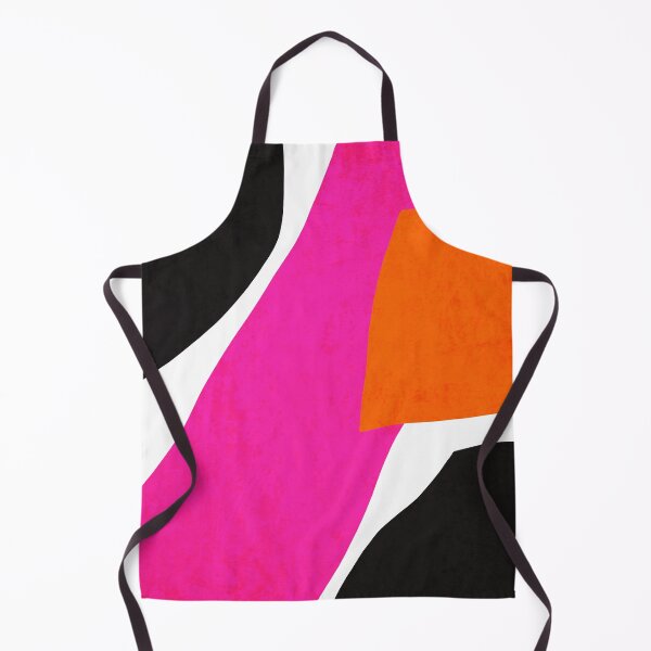 Item preview, Orange Hot Pink Black Abstract Shapes, Irena Orlov designed and sold by Irena Orlov.